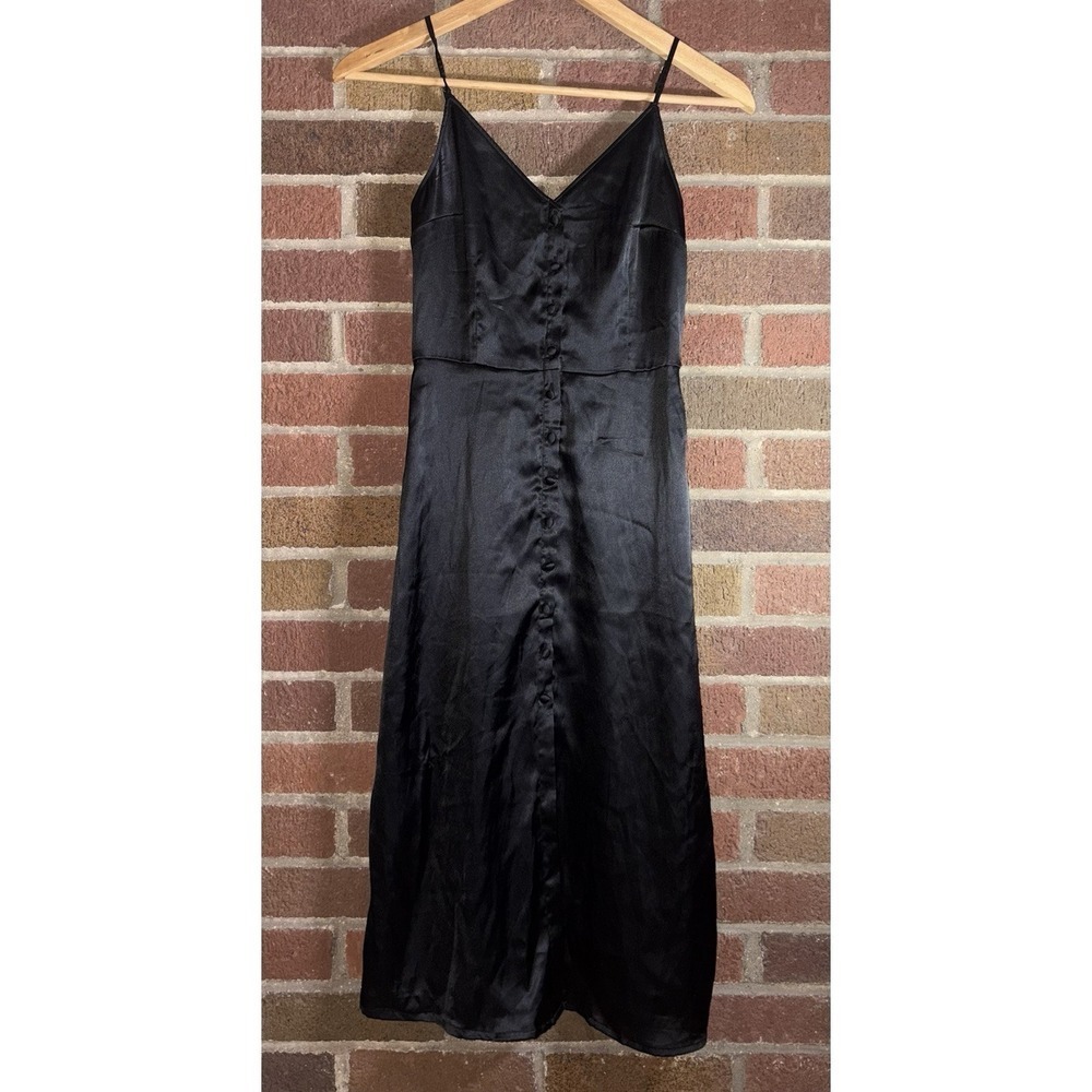 Size XS - Abercrombie & Fitch Satin Midi Corset Spaghetti Strap Dress